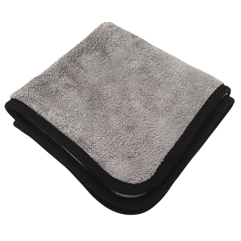 Mikrofasertuch Superdick • ca. 600 gr/m² •  40 x 40 cm • grau/schwarz