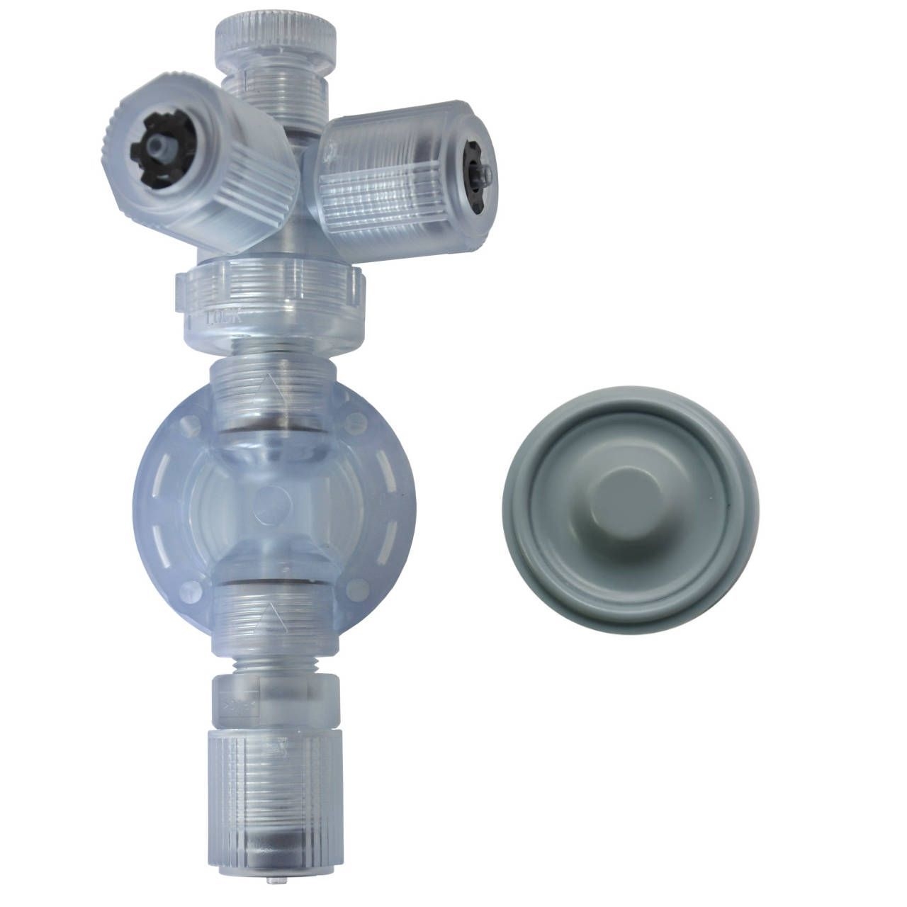Pumpenkopf inkl. Membrane • für Iwaki EWN-B21 / C21 / ES-C21 VC • PVC