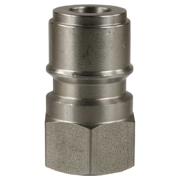 Stecknippel für Hochdruck-Schnellkupplung ST-45-250 KW • 3/8" IG • Edelstahl • DN 10 • Länge 38 mm