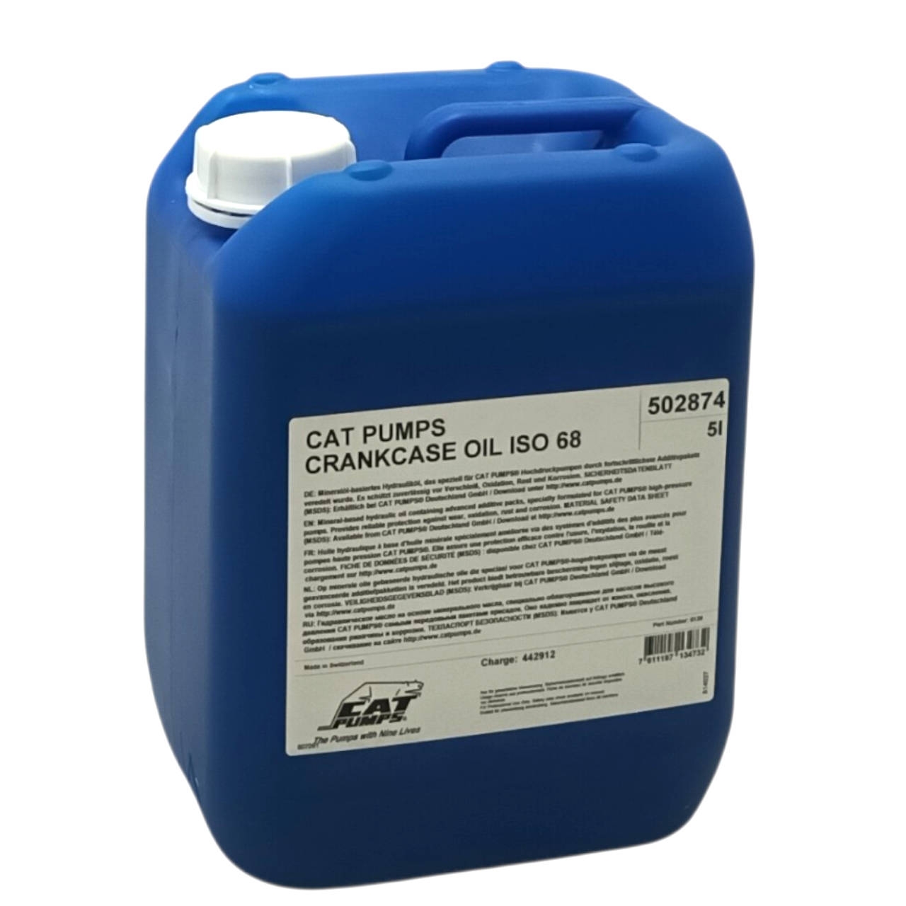 Kurbelgehäuseöl ISO 68 • für CAT Pumpen • 5 Liter Flasche