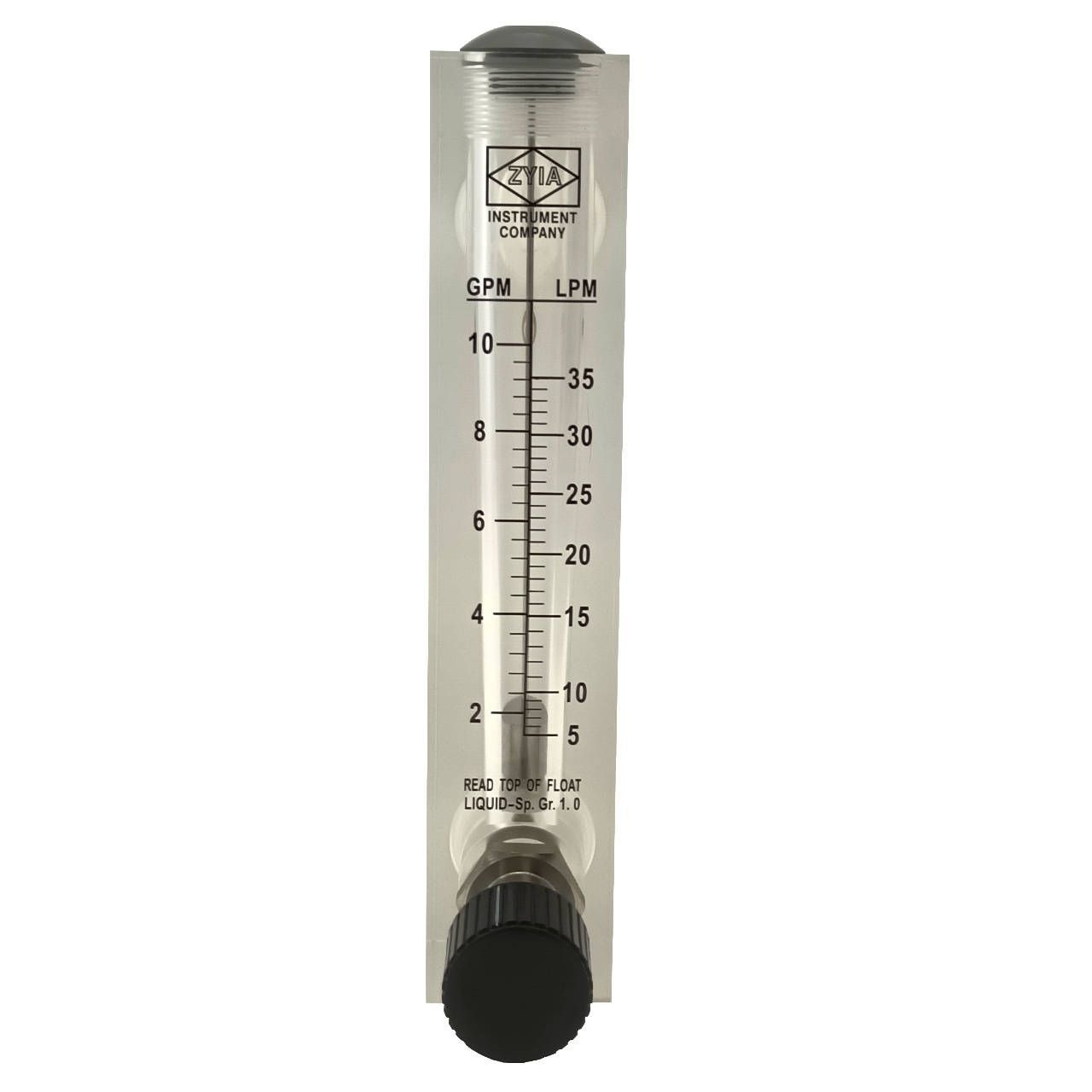 Durchflussanzeiger 2100 l/h • 1" AG • mit Ventil