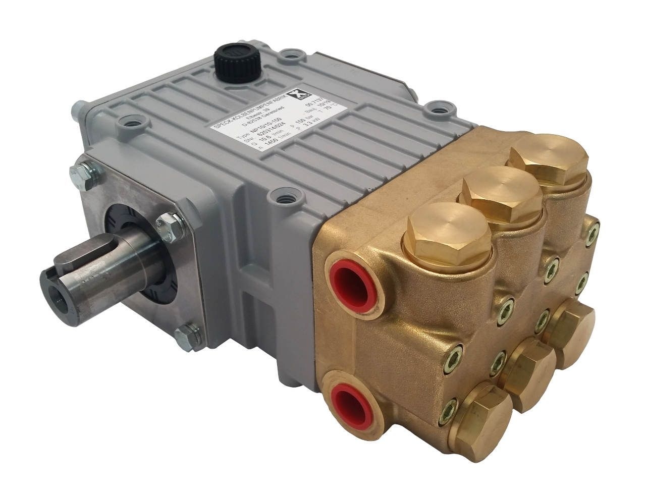 SPECK Hochdruckpumpe • Typ NP10/10-150 • Welle links • 10,6 l/min • 3,3 kW