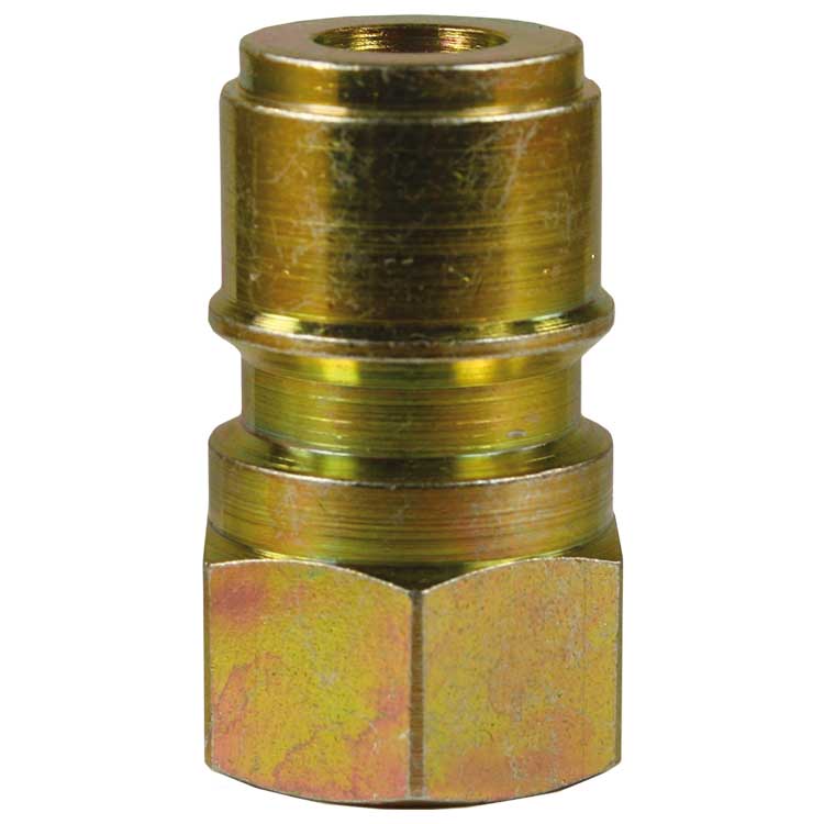 Stecknippel für Hochdruck-Schnellkupplung ST-45-250 KW • 3/8" IG • Stahl verz. • DN 10 • Länge 38 mm