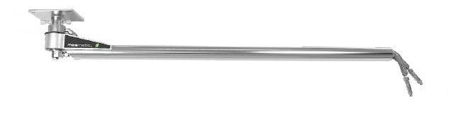 Mosmatic Deckenkreisel • Rundrohr • für 2 Medien • m. HD-Schl. • E: 1/4" IG • A: 1/4" AG • 1,45 m