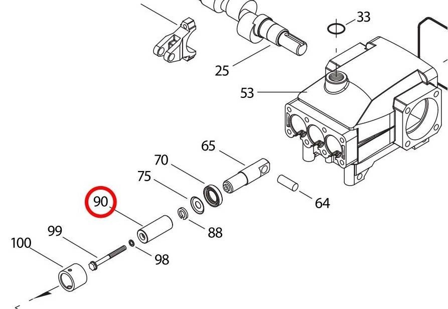 Plunger / Keramik • CAT 5CP • Zeichnungs-Nr. 90