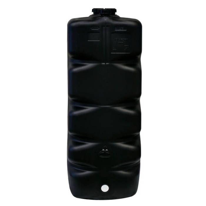 Lagertank / PE-Lagerbehälter • 1000 Liter • schwarz • S 56x4 (IG) • mit Deckel