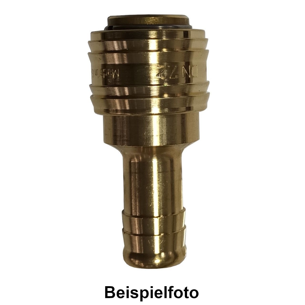 Kupplungsdose NW 7,2 • Tülle 8 mm (5/16") • Messing • beidseitig absperrend