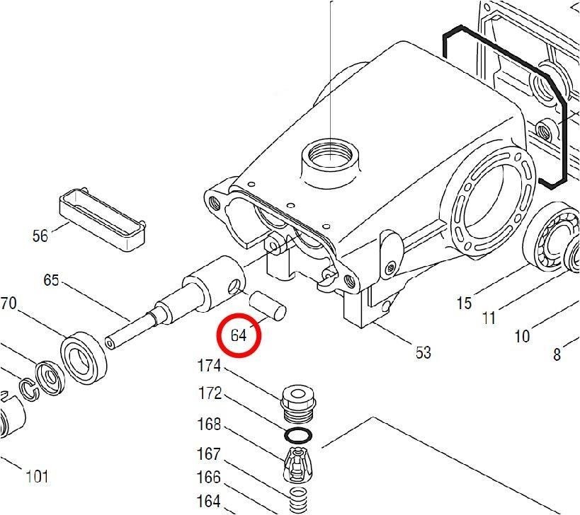 Bolzen • CAT 300 - 350 • Zeichnungs-Nr. 64