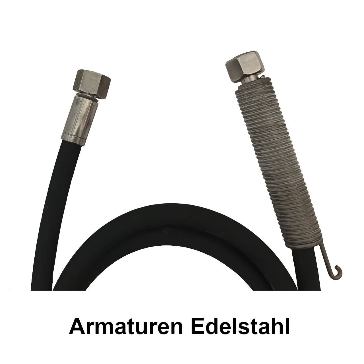 Ersatzschlauch 2,62 m • für Mosmatic Deckenkreisel 2,50 m • Armaturen Edelstahl • mit Feder