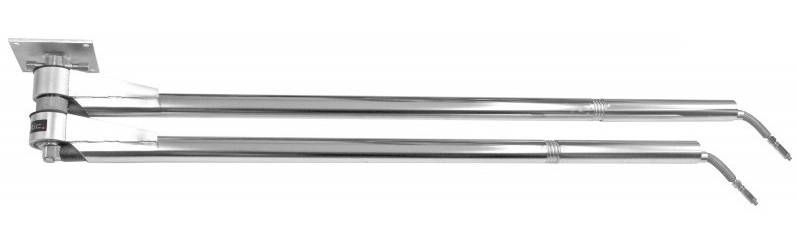 Mosmatic Doppeldeckenkreisel • Rundrohr m. Feder m. HD-Schl. • E: 1/4" IG • A: 1/4" AG • 1,60/1,75 m