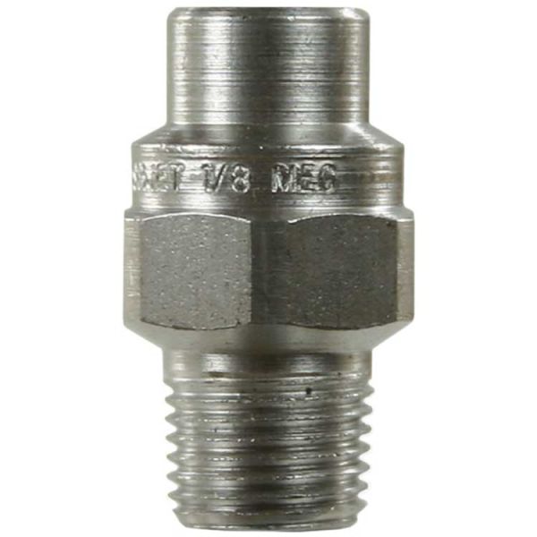 Hochdruck-Düse • 1/8" AG (NPT) • 4008 • 40 Grad • Typ 08 (1,68 mm) • 100 % • Edelstahl