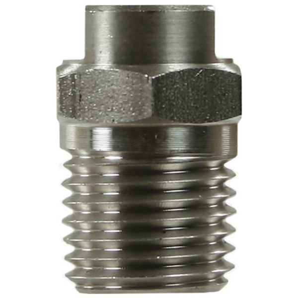 Hochdruck-Düse • 1/4" AG (NPT) • 15015 • 15 Grad • Typ 015 (0,71 mm) • 100 % • Edelstahl