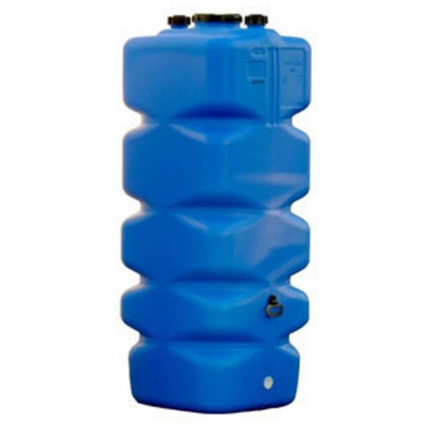 Lagertank / PE-Lagerbehälter • 1000 Liter • blau • S 56x4 (IG) • mit Deckel
