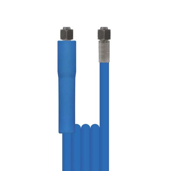 Hochdruck-Schlauch 1SN/6 • M14 (DKOL) Edelstahl + 1 GKS • 3,5 m • blau