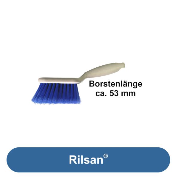 Handbürste RILSAN® 245 mm • Borstenlänge ca. 53 mm • inkl. Gummierung