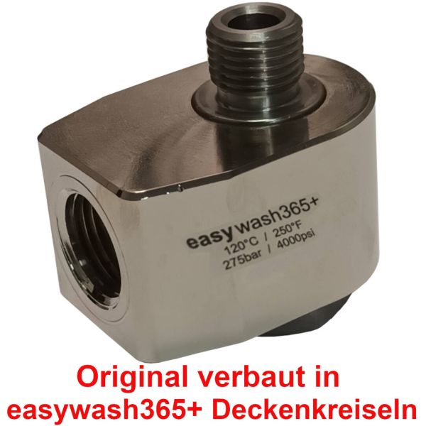 easywash365+ Winkeldrehgelenk WDG • 3/8'' IG (NPT) : 1/4'' AG • DN 7 • 45 mm