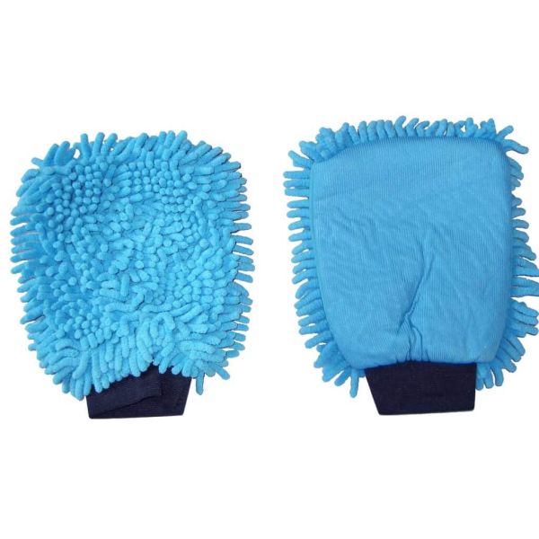 Waschhandschuh Mikrofaser Rasta • blau
