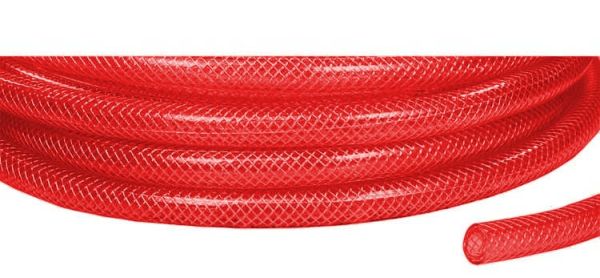 Gewebeschlauch • rot • 6 x 3 mm • Laufmeterware