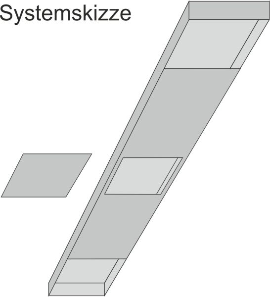 Aufnahmeprofil für Mosmatic DKZ • Edelstahl • inkl. Abdeckung