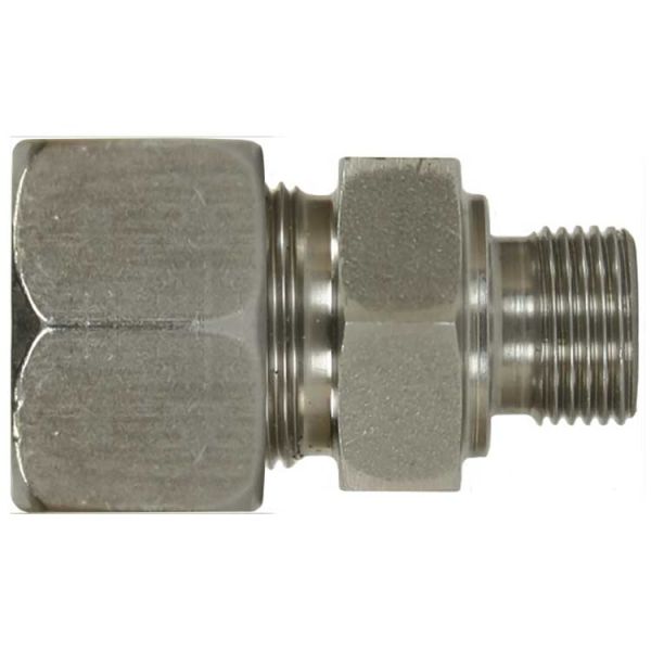 Einschraub-Schneidringverschraubung GE10LR • 1/4" AG • 10 mm • Stahl verzinkt