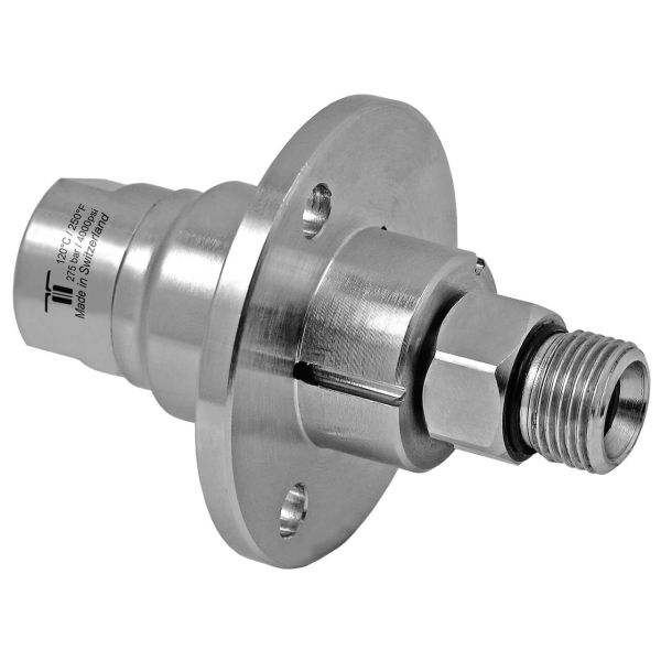 Mosmatic Drehgelenk DYF mit Flansch • 3-fach gelagert • 3/8" IG : 3/8" AG • DN 6 • 85 mm