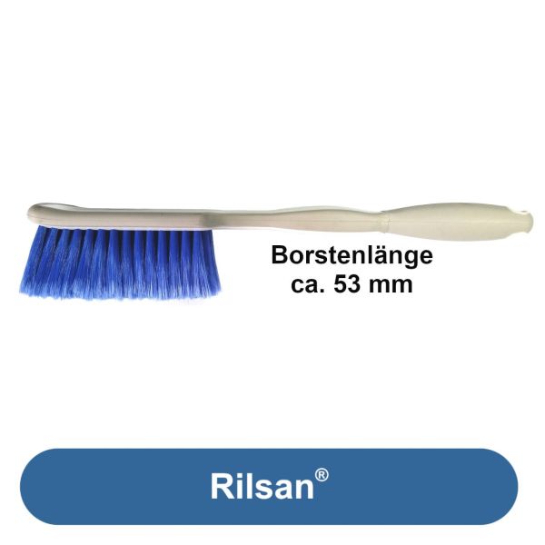 Handbürste RILSAN® 410 mm • Borstenlänge ca. 53 mm • inkl. Gummierung