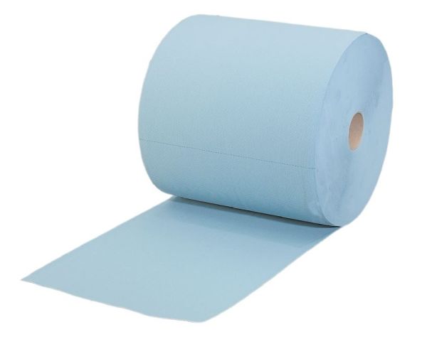 MH Putzpapierrolle • 3-lagig • blau • soft • Einzelpack
