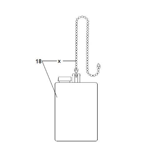 Kit Kette & Schwimmer/Gewicht • für Hydrominder 511 • Zeichnungs-Nr. 18