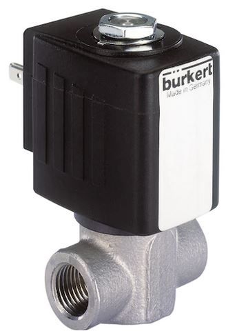 Bürkert Magnetventil • Typ 6240 • 1/4" IG • PCTFE + FKM • 24 V DC