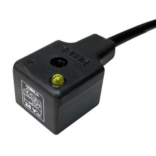 Gerätesteckdose • A • 24V AC/DC • LED • Schutzbeschaltung-Varistor • 5 m Kabel